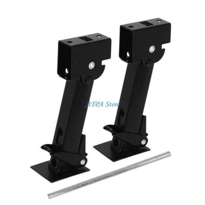 U13C 2pcs Folding Trailer Lift Stabilizers Leg Strong 450kg Capacity for RVer