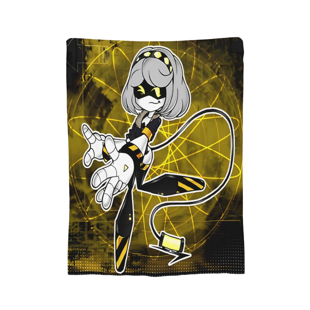 Murder Drones N and Uzi Flannel Throw Blanket  Blanket for Bedding Car Lightweight Plush Thin Quilt,