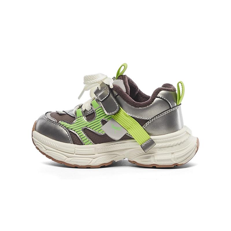 

Winter 2025 Unisex Non-slip Sports Shoes for Kids - Outdoor Casual Sneakers for Big Kids 29 зелений/сірий