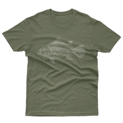 Camiseta para Hombre Hombre Mujer Camisetas Top Diseño de Huesos de Pez Divertida Pesca Esqueleto Pez Camiseta