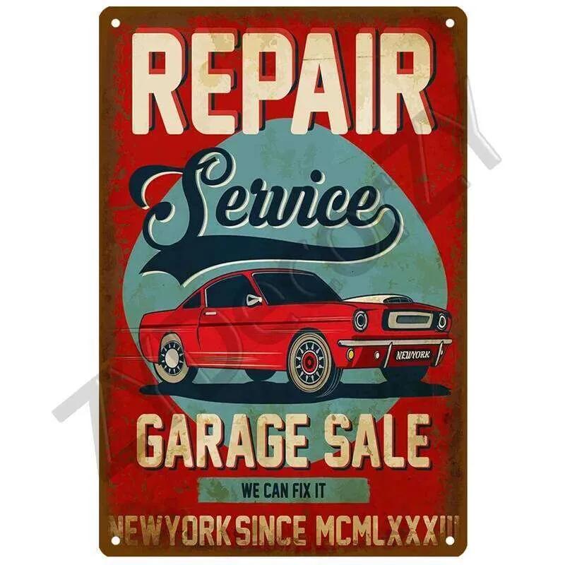 Garage House Plaque Metal Poster Tin Sign Plate Posters Vintage Retro Aesthetic Room Decor Wall Art Decoration 26T0104 26T0104