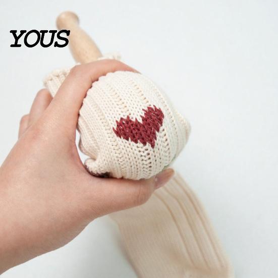 Wooden Darning Egg for Socks Repair, Shape Head Sock Hole DIY Embroidery Gadget Knit Mending Tool, Long Handle Darner Sewing Tool
