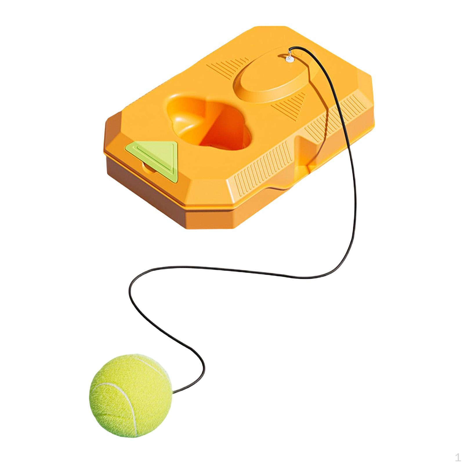 Tennis Rebounder Solo Training Equipment with String Rebounded Ball Nonslip Base for Backyard