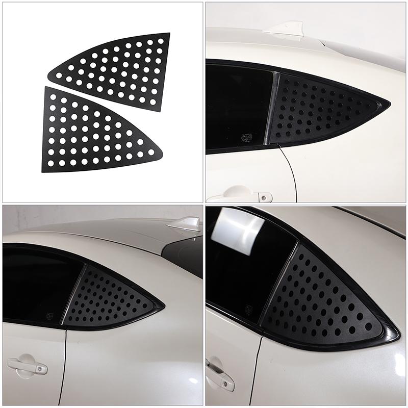 Aluminum Alloy Car Rear Window Triangle Shutter Decoration Sticker For 2012-2020 Subaru BRZ/Toyota 86 Car Accessories