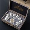 Suet Jade White Porcelain Xishi Pot Set, a Complete Set of Kung Fu Tea Sets, High-end Business Souvenirs, Gift Boxes, Boutique Products