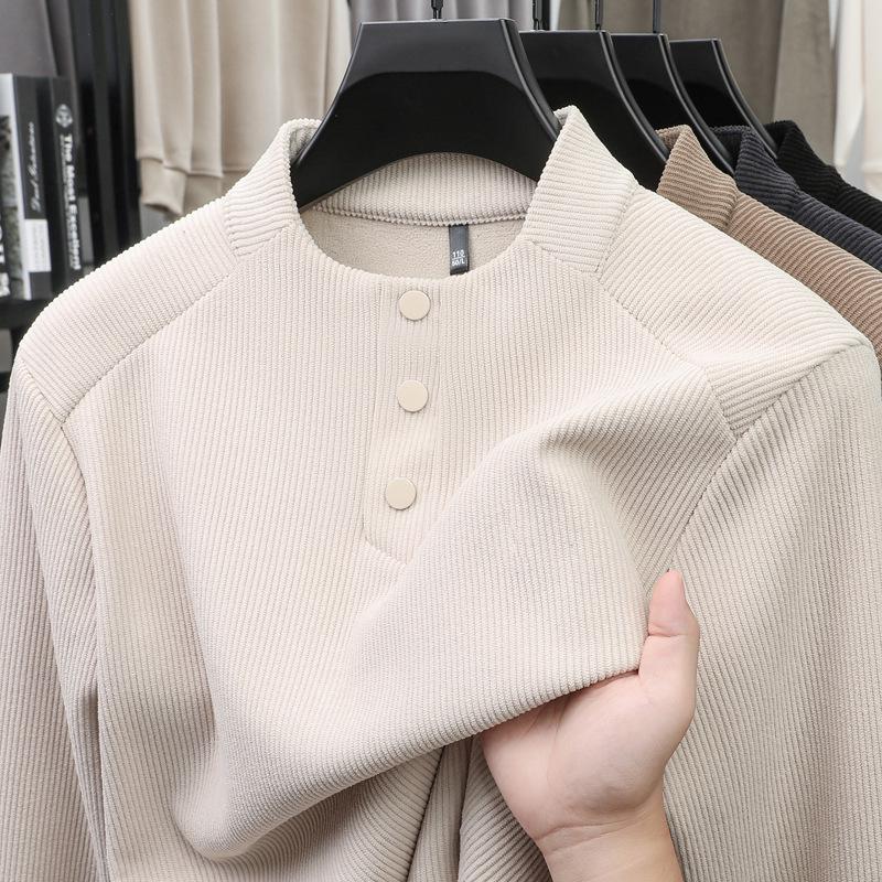 

2025 Winter Men s Stand Collar Plus Velvet Thickened Hoodie: Stylish, Casual & Warm Base Layer XXXXL (180-200 jin) бежевий