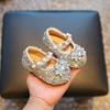 Kleinkind Kinder Prinzessin Schuhe Glänzend Kristall Mädchen Ballerinas Süß Glitzer Neue Mode Baby Laufschuhe Weiche Sohle Rutschfest