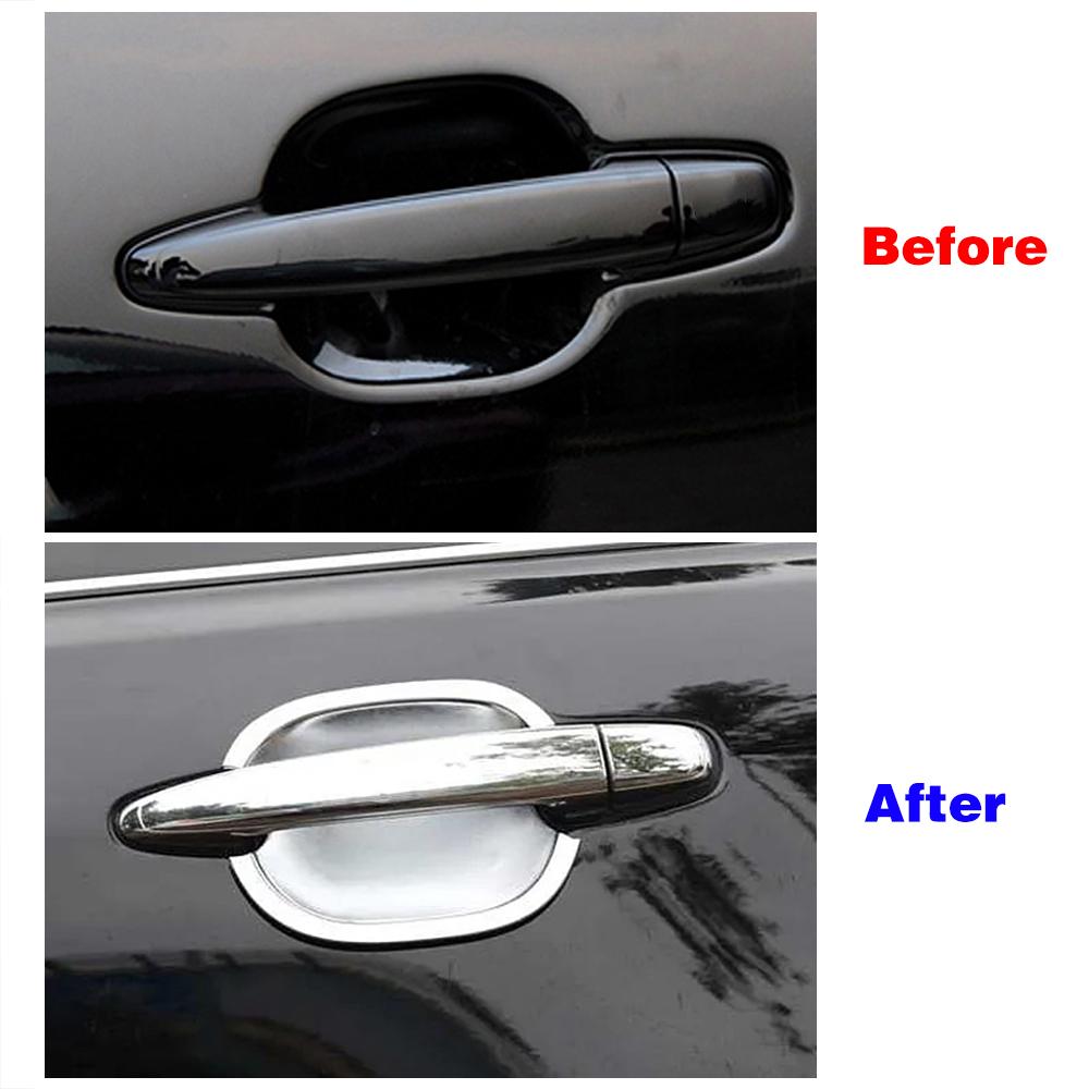 For Toyota Highlander 2007-2012 XU40 ABS Car Styling Chrome Side Door Handle Cover & Door Bowl Cover 2008 2009 2010 2011