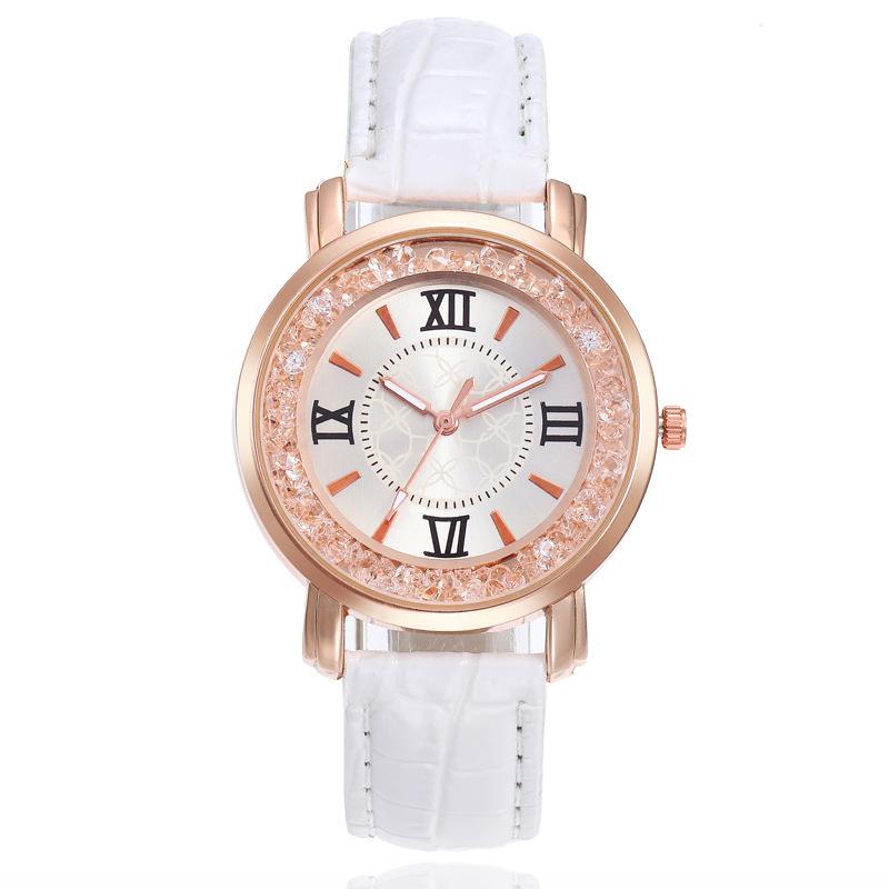 Ebaywish Simple Casual Rhinestone Creative Gift Colorful Watch Plastic Quartz Wrist
