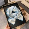 Small long silk scarf, women's spring and autumn style, foreign style, fashionable new style, matching shirt, headband, mother's neck, scarf.