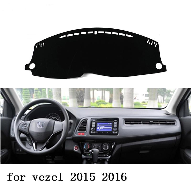 

Для honda vezel 2015 2016 2017 Автомобильные коврики на приборную панель для право- и леворульных автомобилей, коврик-тень, подушка-накладка, ковры, аксессуары Blue Edge