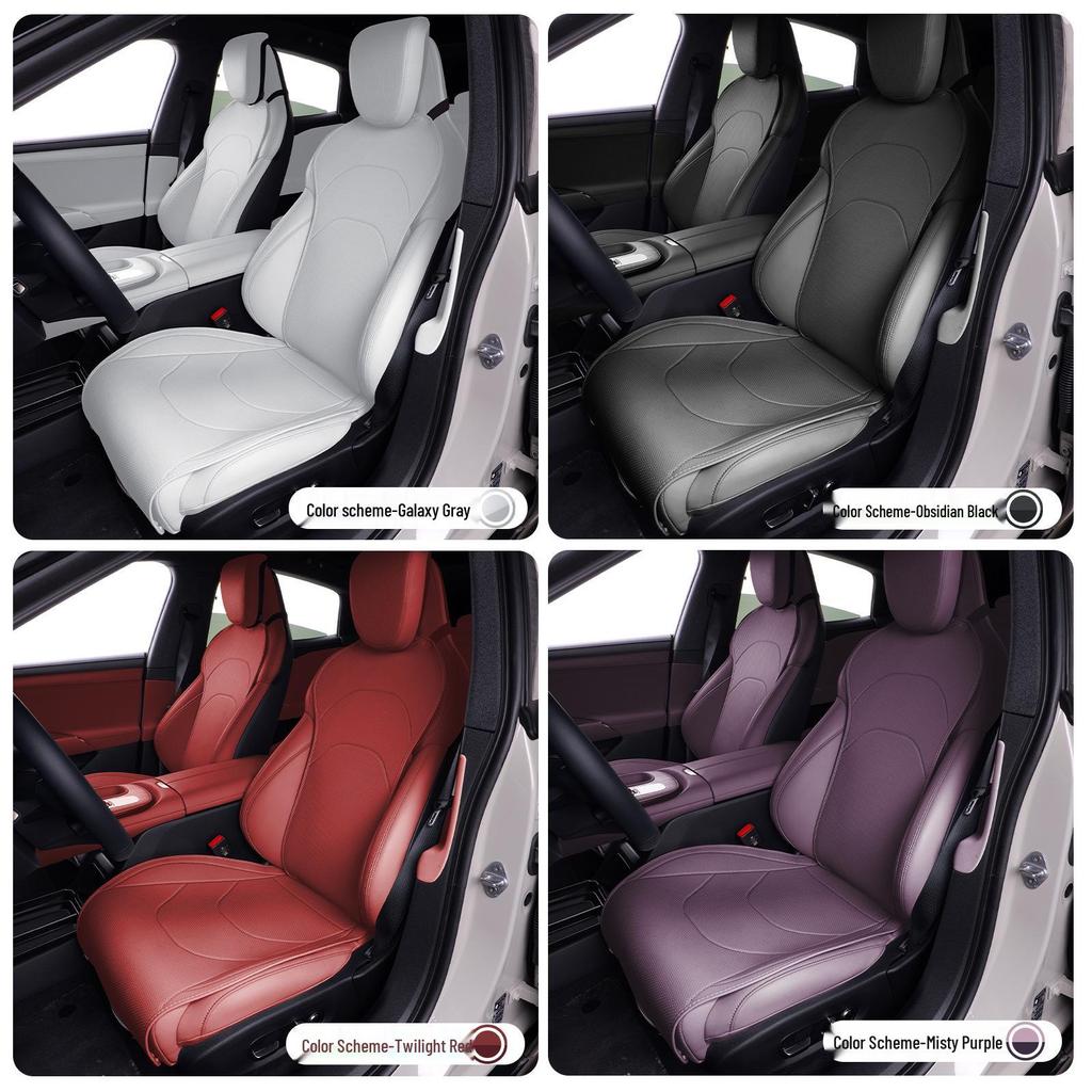 Four Seasons Universal Napa Leather Seat Cover for Xiaomi SU7 - Breathable Protective Cushion Accessory