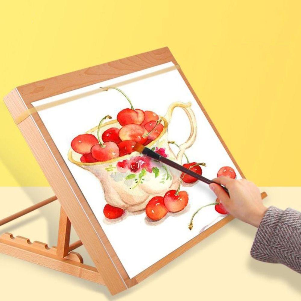 Multifunction Beech Wood Table Easel Adjustable Sketch Easel Art Painting Easel Artists