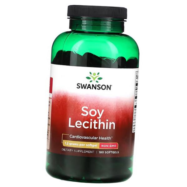 

Soy Lecithin, Soy Lecithin Non-GMO 1200, Swanson 180 gelcaps (72280040) 180softgels