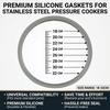 Silicone Silicone Rubber Gasket 18-32cm Replacement Part Pressure Cooker Sealing Ring  Cooker Parts