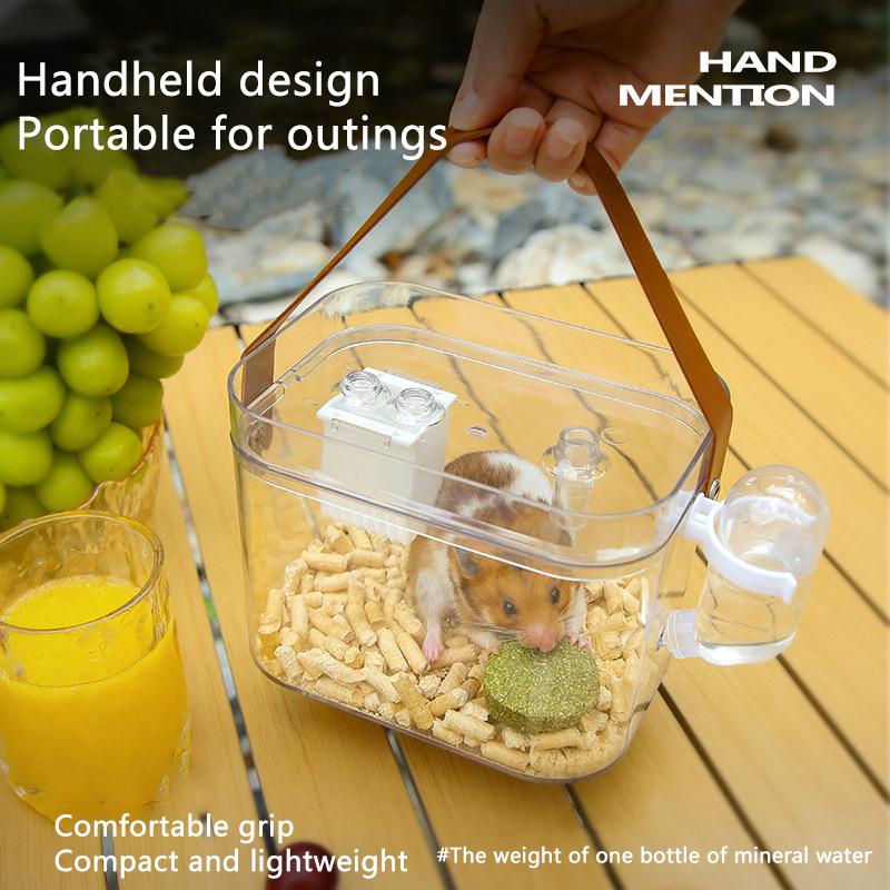 Cușcă Transport Hamster Exterior Portabilă Cușcă Hamster Transparentă Mare Cușcă Păsări Hamster Accesorii Animale de Companie Accesorii Păsări de Exterior
