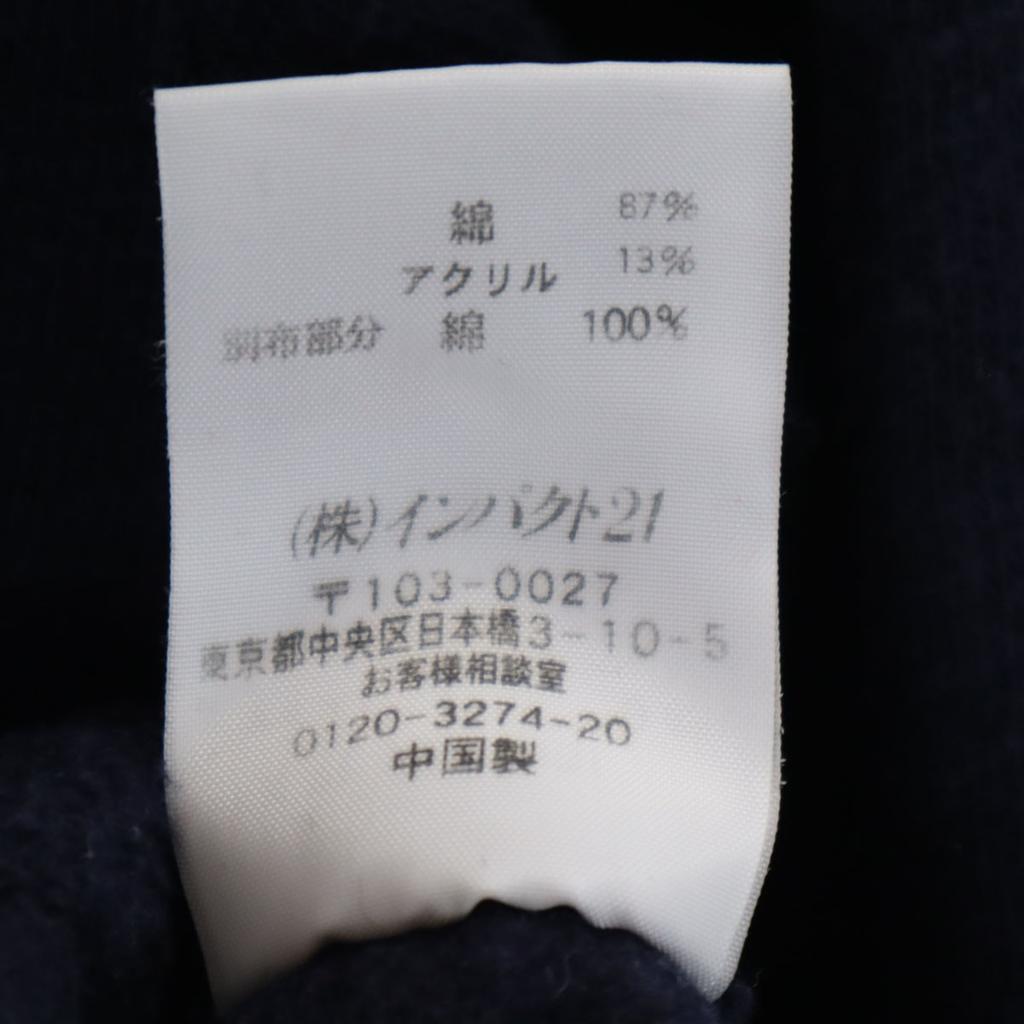 RALPH LAUREN Long sleeve Half zip sweat M Navy Women Used