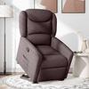 VidaXL Fauteuil inclinable marron foncé tissu 3303199