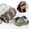 1PC Hollow Lace Flowers for Women Girls Sequins Bezel Headdress Wide Edge Fashion Headband Hair Hoop with Tooth