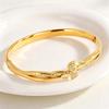 Personalized Design Open  Does Not Fade Light Luxury Diamond-encrusted High-value Gold  Women's European and American Jewelry