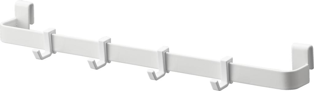 Yamazaki Jitsugyo File Case Mounted Hook Storage Bar White Approx. W29.2 X D3.4 X H3cm Tower Under Sink Under Wash Basin Storage Case Accessory