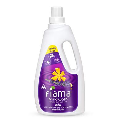 Fiama Relax Płyn do mycia rąk 1000 ml Wkład Lawenda Ylang Ylang Miękkie i elastyczne dłonie Pachnący płyn do mycia rąk