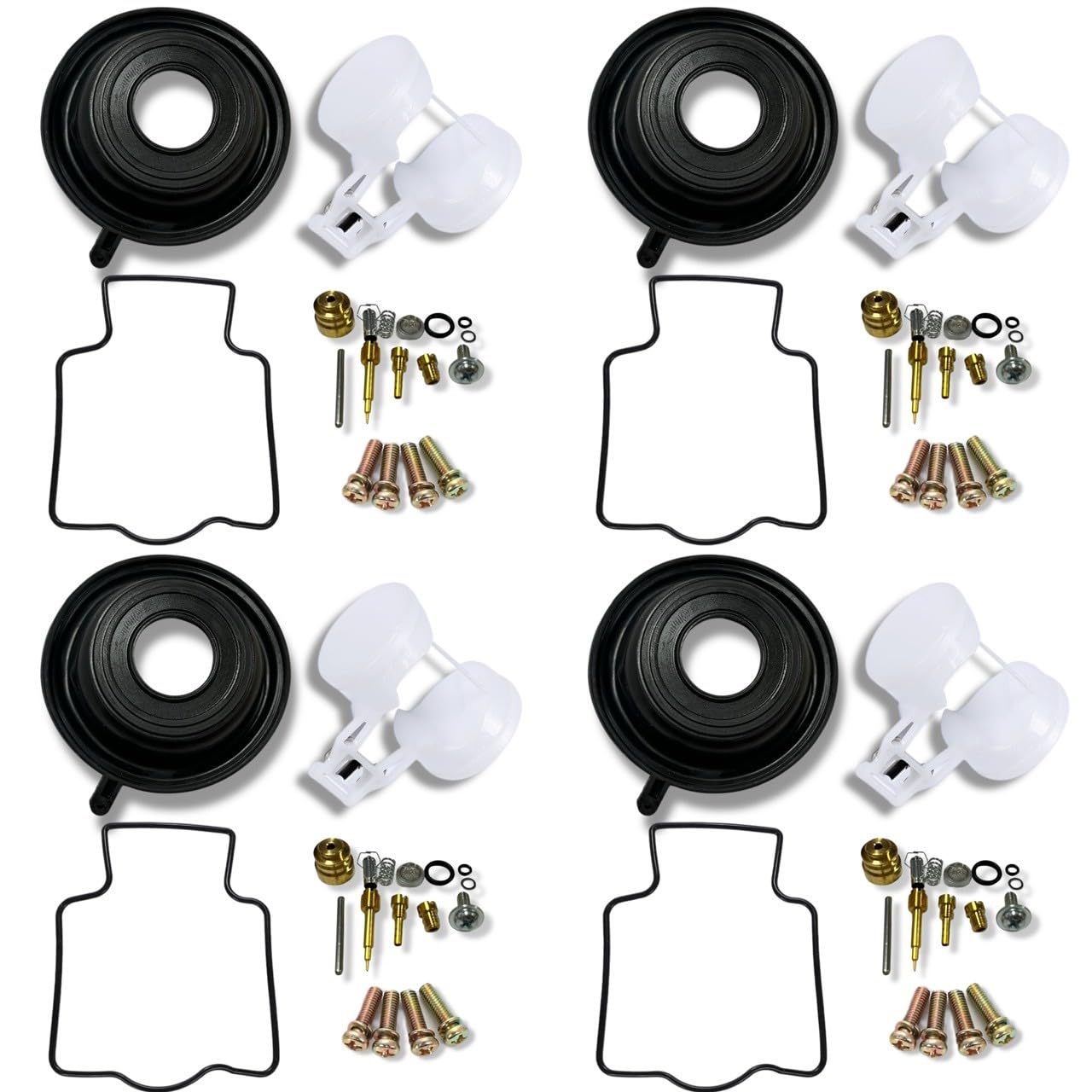 

Kanoan Carburetor Repair Kit for Kawasaki Overhaul and Repair Kit for ZXR250R Set of Includes Diaphragm and Universal Aftermarket Part Balius, ZXR250,