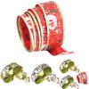 Meter 2 Whimsical Christmas Santa Snowman Fabric Ribbon For Enchanting Holiday Accents Display