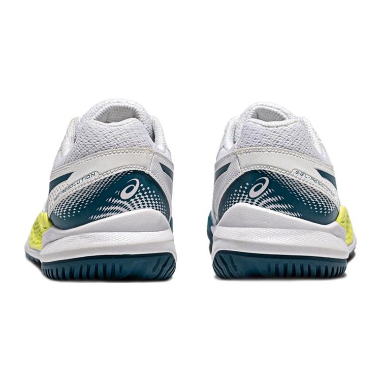 Asics Gel Resolution 9 GS White Restful Teal Kids Sneakers 1044A067-102