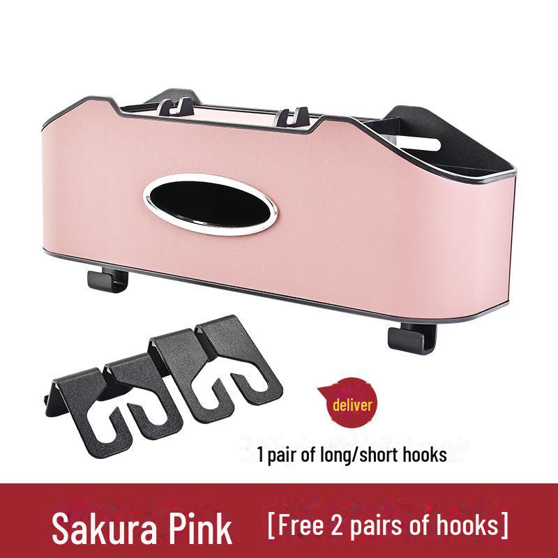 Car Seat Back Multi-Function Storage Organizer with Tissue Holder and Water Cup Holder