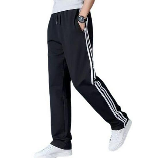 Men's Elastic Waist Straight Leg Plus Size Sports Pants