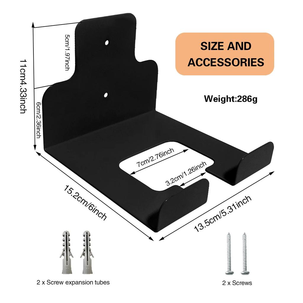 Garden Wall Mounted Bracket, Electric Tool Hanger Weed Killer Multifunctional Courtyard Tool Rack Lawn Trimmer Hedge Garden Tool