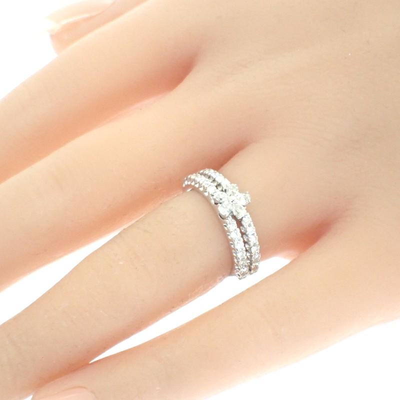 Ponte Vecchio  #9(JP Size) ring K18 white gold Women