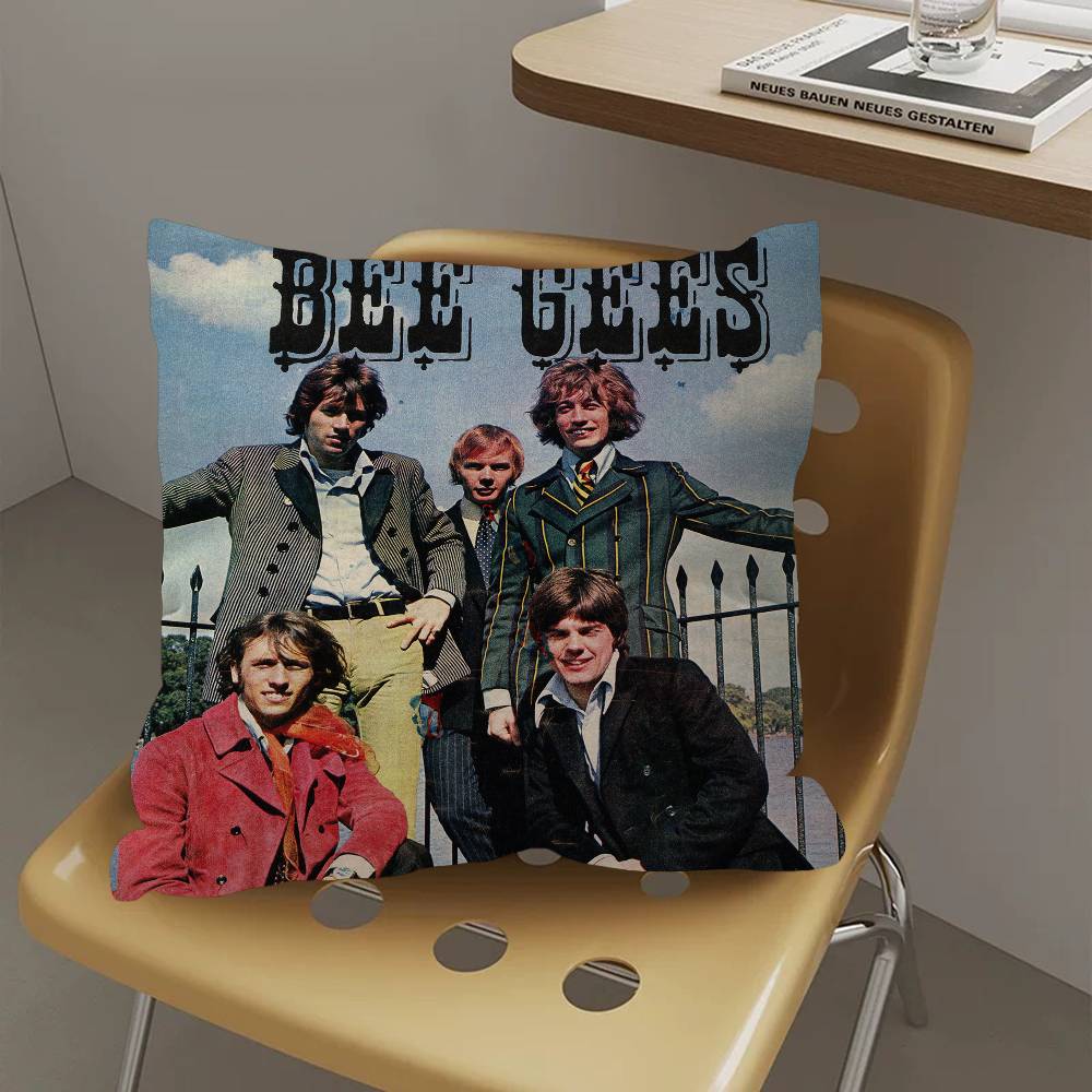 Bee Gees Singer Pillow Cover for Bedroom Room and Living Room Sofa Decorative Cushion Cover