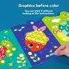 400pcs Colorful Dot Stickers Inside! Kids’ Geometric Sticker Book – Long-Format Mosaic Art, Boost Focus & Hand-Eye Skills