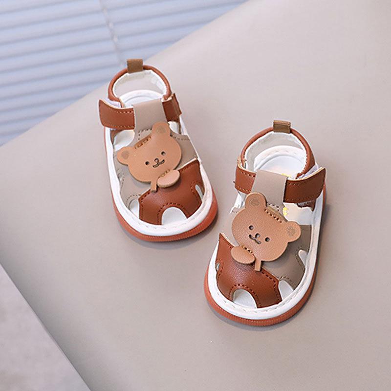Summer Baby Shoes With Sound Soft Sole Toddler Sandals For Boys And Girls