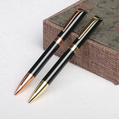 Oblique Head Pen Clip, High-Quality All-Metal Ballpoint Pen, Light Luxury, Simple And Smooth Ballpoint Pen Set.
