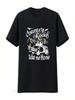 Camiseta de Música Country Roads Take Me Home Letra Vintage Tops Negro Talla Extra Grande Lavado Vintage Ligeramente Elástica Cómoda
