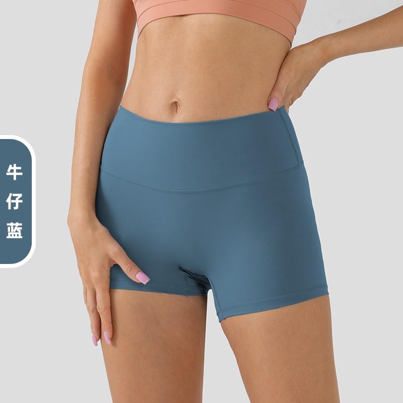 High-Waisted Yoga Shorts Women Breathable Compression 3/4 Leggings Running Gym Cycling Fitness