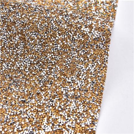 24X40Cm Self Adhesive Rhinestones Stickers Crystal Strass Mesh Trim Hotfix Super Shiny Diamond DIY Box Wedding Dress Car Decor 24cmX40cm&hotfix types