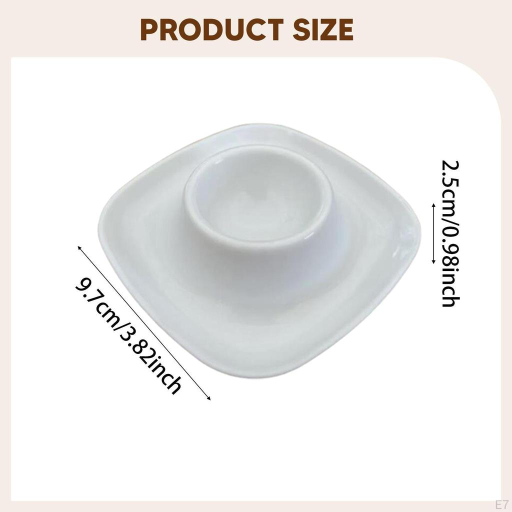 4 Decorative, Unique, Easy-to-Clean Stackable Egg Holders, Trays for Pantry, Breakfast, And