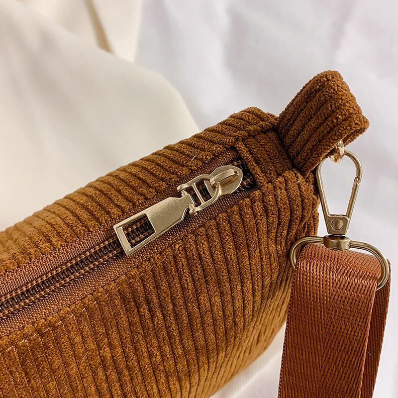 Women's bag corduroy new shoulder bag underarm bag fashion mother and child bag two-piece set messenger bag