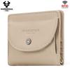 Humerpaul Ladies Clutch First Layer Cowhide Wallet Thin Wallet Large Capacity Coin Bag with Photo Window Coin Purse