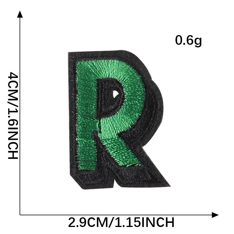 Duoku Computer Embroidery English Alphabet Cloth Label Name Label Ball Suit Mark Patch Clothing Accessories Embroidery Cloth Sticker