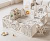 Baby Playpen and Crawling Mat: Indoor Infant Safety Fence for Living Room Floor.