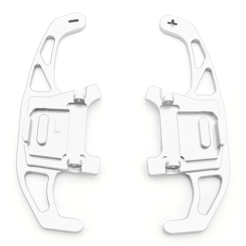 

Для VW Golf 7 7.5 GTI MK7 GTE GTD RLINE Volkswage Polo Scirocco Jetta GLI рулевое колесо автомобиля подрулевые переключатели удлинитель рычага переключения передач наклейка серебряный