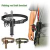 Portable Belt Rod Holder Fishing Gear Tackles Accessories Adjustable Waist Fishing Rod Holder Fishing Rod Pole Inserter