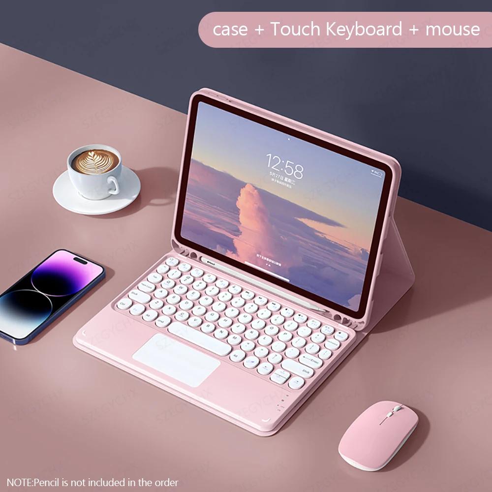 For iPad Keyboard Case for iPad 9th 10th Generation iPad Pro 12 9 11 Inch Air 5 4 Mini 6 10.2 8th 7th Magic Keyboard Covers