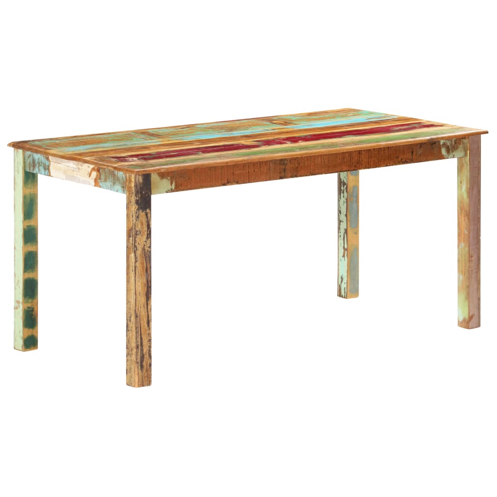 Dining Table Reclaimed Solid Wood 160 x 80 x 76 cm