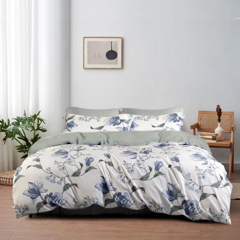 Mercury Home Textiles 4-Piece Antibacterial Brushed Bedding Set